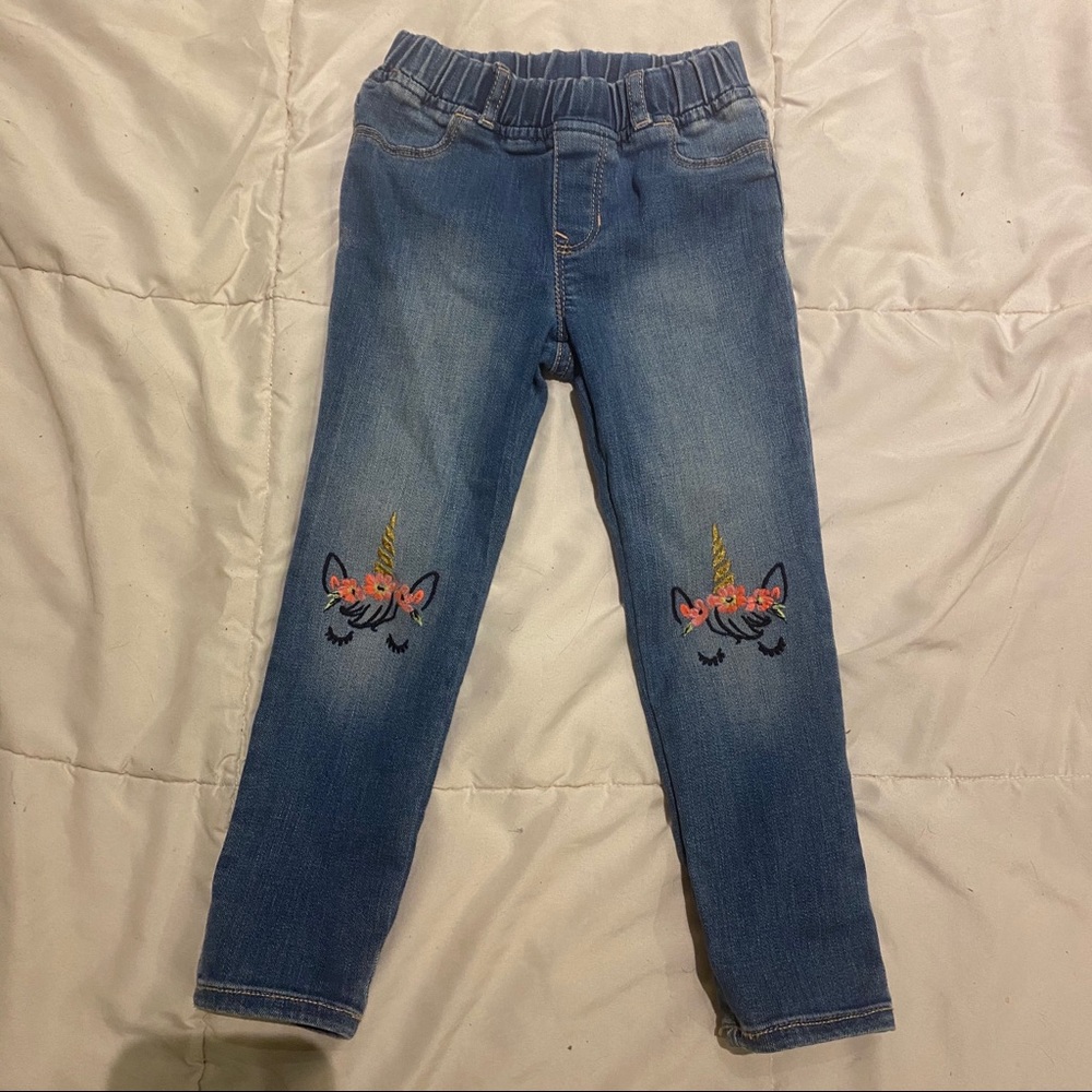Gap girls unicorn jeans.